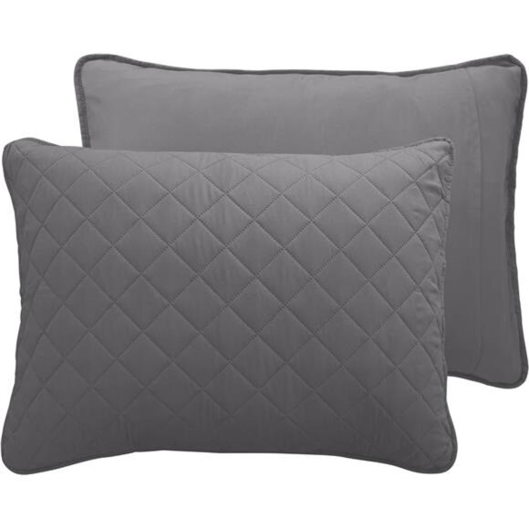 Easy-Going Full/Queen Size Reversible Quilt Set with 1 Quilt and 2 Pillow - Picture 4 of 7